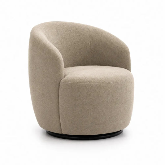 Drehbarer Lounge-Sessel Polyester Beige